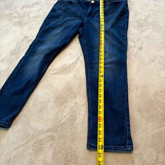 Lee Riders Midrise Skinny Jeans Dark Wash Stretch Denim - Picture 4 of 6